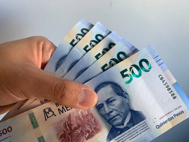 Mexican currency 500 pesos bills